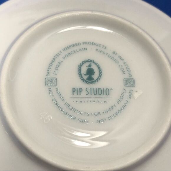 4/$45 PIP STUDIO Green Tea Cup and Saucer - Picture 7 of 7